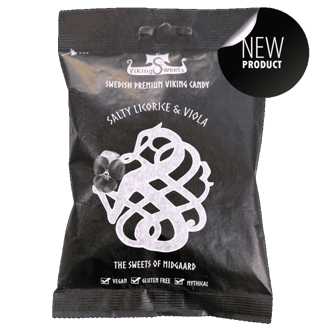 Huvudbild Salty Licorice & Viola 120gr Viking Sweets